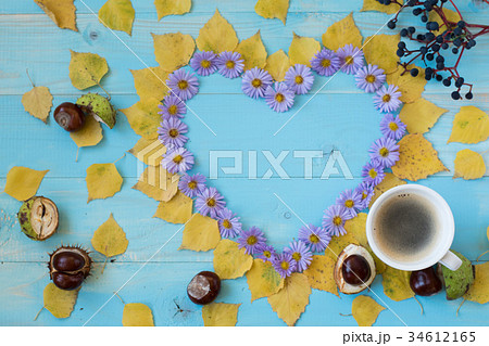 autumn coffee background autumn coffee background 34612165