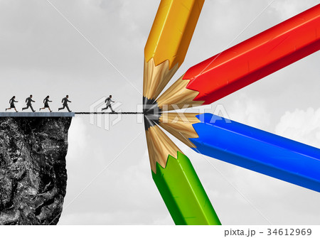 Group Drawing A Bridge 34612969