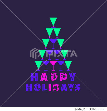 Happy holidays card 34613695