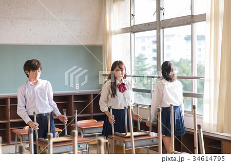 学校 掃除 学校 掃除 34614795