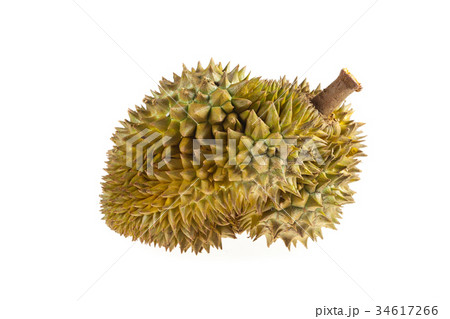 Fresh durian on white background. 34617266