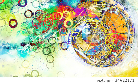 astrological symbol Zodiac. Abstract color astrological symbol Zodiac. Abstract color 34622171