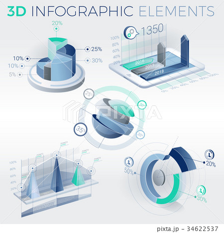 3D Infographic Elements 34622537