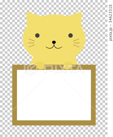 Cat with frame 34623318