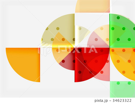 Circle elements on black background 34623322