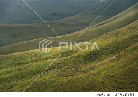 Beautiful Caucasian green landscape of the 34623561