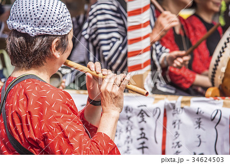 お祭り おはやし お祭り おはやし 34624503