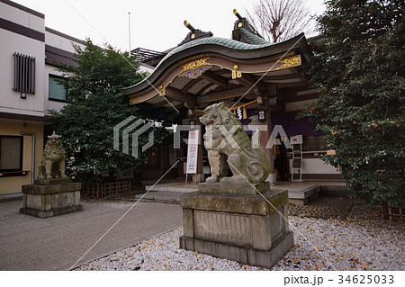 雑司が谷　大鳥神社　拝殿 ＆ 狛犬 （東京都 豊島区 ） 2015年1月 34625033
