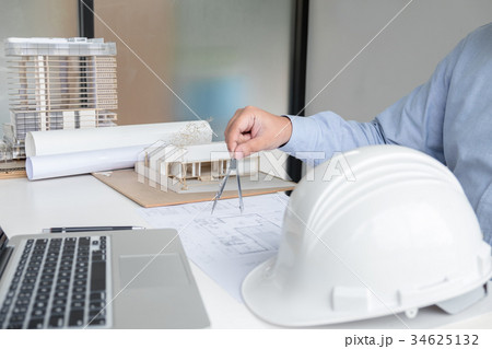 Engineering or Creative architect in construction project, Engin 34625132