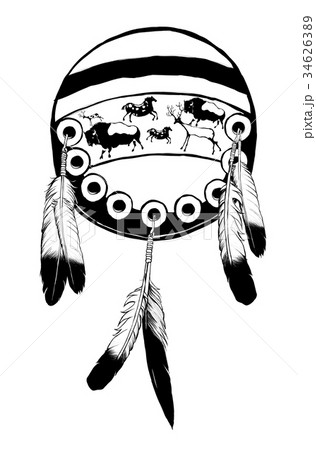 Native american shield 34626389