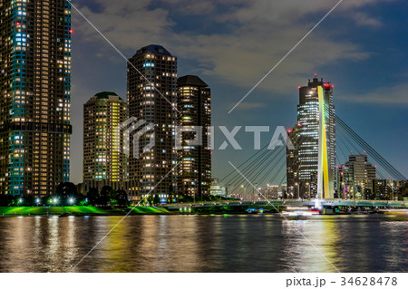 【東京都】夜の都市風景 【東京都】夜の都市風景 34628478