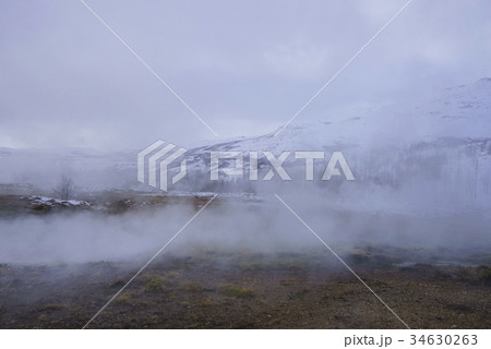 冬 雪景色 屋外 34630263