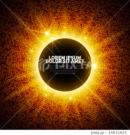 Illustration with bright sparkles 34631825