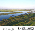 ドローン 空撮 利根川 埼玉県 高度100m 34631952