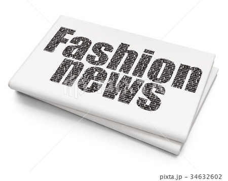 News concept: Fashion News on Blank Newspaper 34632602