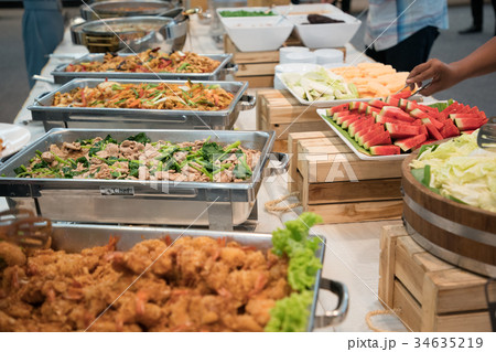 Food buffet catering on the table 34635219