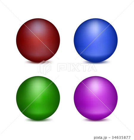 Four colored balls 34635877
