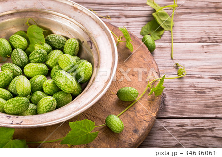Cucamelons in plate 34636061