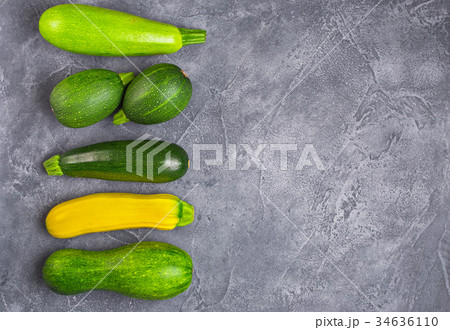 Various squash copy space 34636110