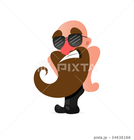 Cool vector hipster man Cool vector hipster man 34636166