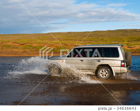 Fording offroad car 34636643