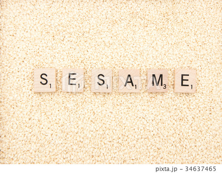 スクラブル文字:SESAME スクラブル文字:SESAME 34637465