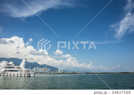 琵琶湖の大津港 琵琶湖の大津港 34637509