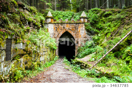 Upper entrance to tunnel of historical Upper entrance to tunnel of historical 34637785