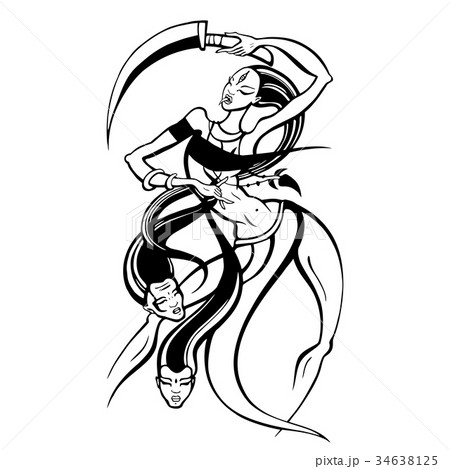 Hindu Goddess Kali. Hindu Goddess Kali. 34638125