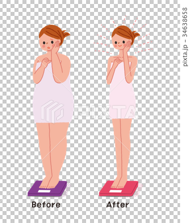 女性 ビフォーアフター 文字あり 女性 ビフォーアフター 文字あり 34638658
