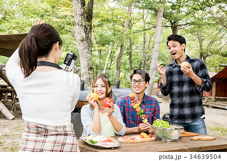 アウトドア　BBQ　 34639504