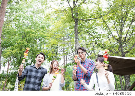 アウトドア　BBQ　 34639516