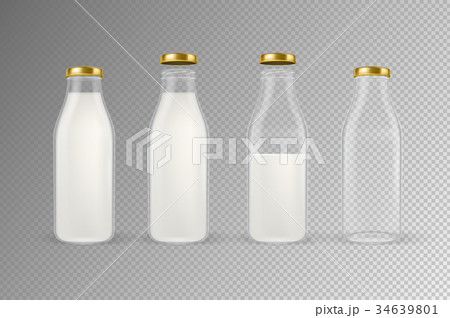 Vector realistic transparent closed and open empty Vector realistic transparent closed and open empty 34639801