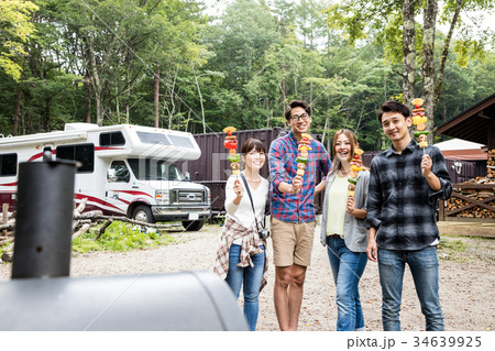 アウトドア　BBQ　 34639925