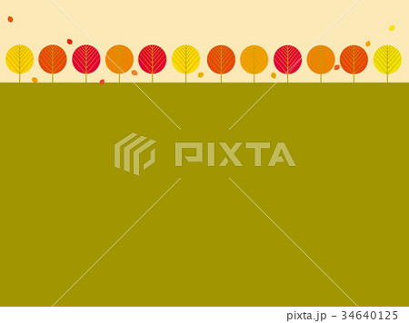 秋風景 紅葉 落ち葉 秋風景 紅葉 落ち葉 34640125
