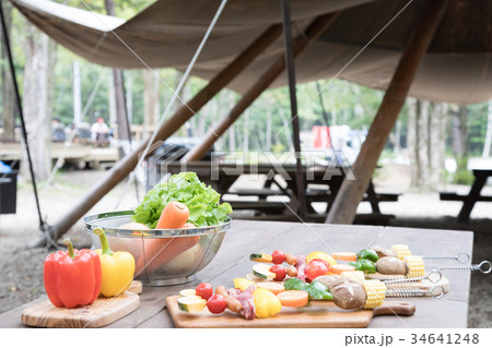 アウトドア　BBQ　 34641248