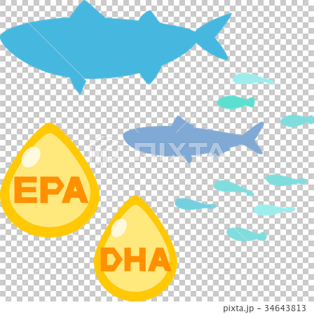 魚の油と栄養素のイメージ 魚の油と栄養素のイメージ 34643813