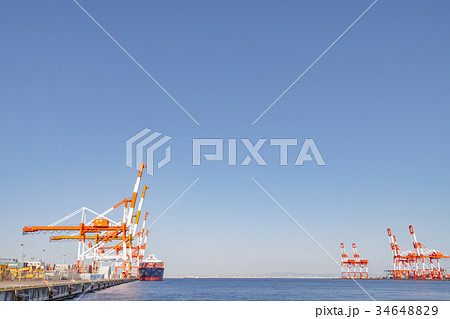 神戸ポートアイランドの大型フレーン 神戸ポートアイランドの大型フレーン 34648829