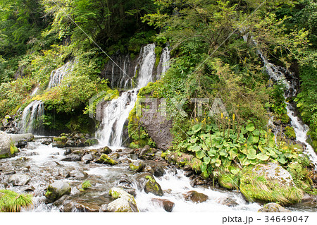 清里高原　吐竜の滝　八ヶ岳の潜流瀑 34649047