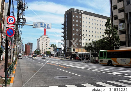 東京の街並み　駒込 34651285