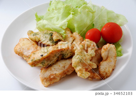 鶏肉の磯部揚げ 鶏肉の磯部揚げ 34652103
