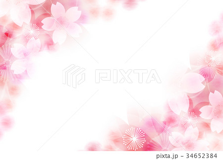 桜 年賀状 花 背景 のイラスト素材