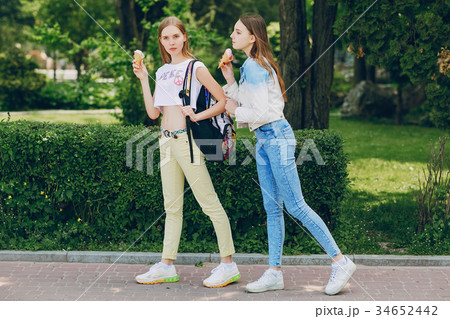 young model on the street young model on the street 34652442