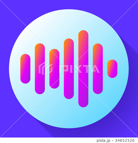sound waves vector icon sound Icon Vector. sound 34652520