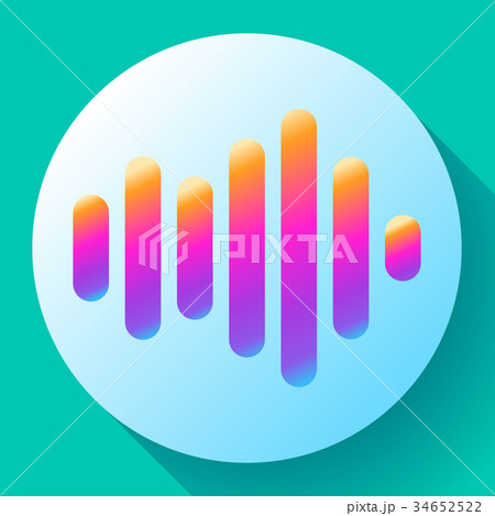 sound waves vector icon sound Icon Vector. sound 34652522