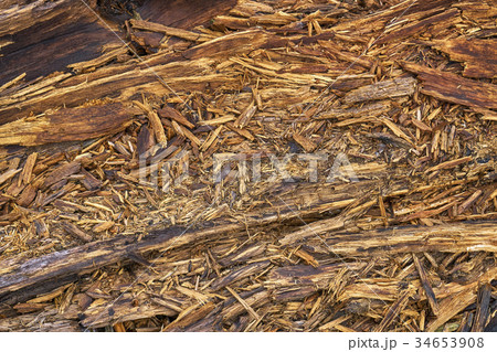 Rotten wooden boards 34653908