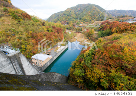 美和ダムからの秋の眺め 美和ダムからの秋の眺め 34654355