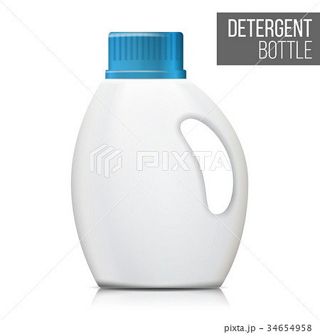 Detergent Bottle Vector. Realistic Mock Up. White 34654958