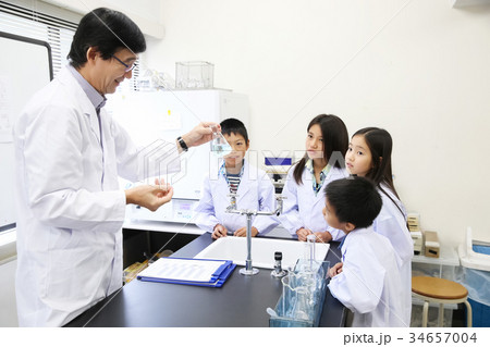 化学教室　実験 34657004