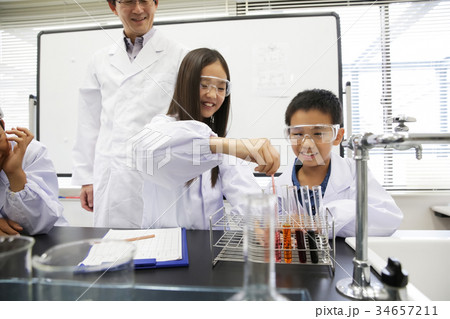 化学教室 小学生 化学教室 小学生 34657211